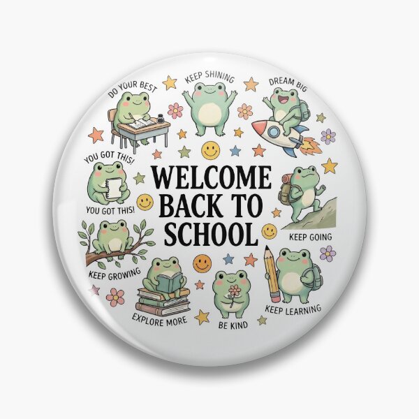 Item preview, Welcome Back to School Frogs, Cute Frog Teacher, First Day of School designed and sold by kennedy-brook.