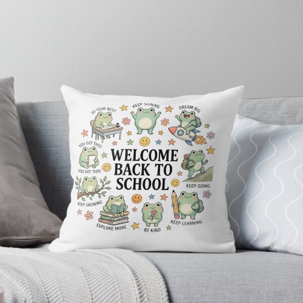 Item preview, Welcome Back to School Frogs, Cute Frog Teacher, First Day of School designed and sold by kennedy-brook.