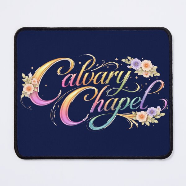 Item preview, Calvary Chapel | Elegant Floral Gradient Script designed and sold by Jen.Lou.