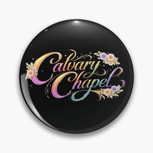 Item preview, Calvary Chapel | Elegant Floral Gradient Script designed and sold by Jen.Lou.