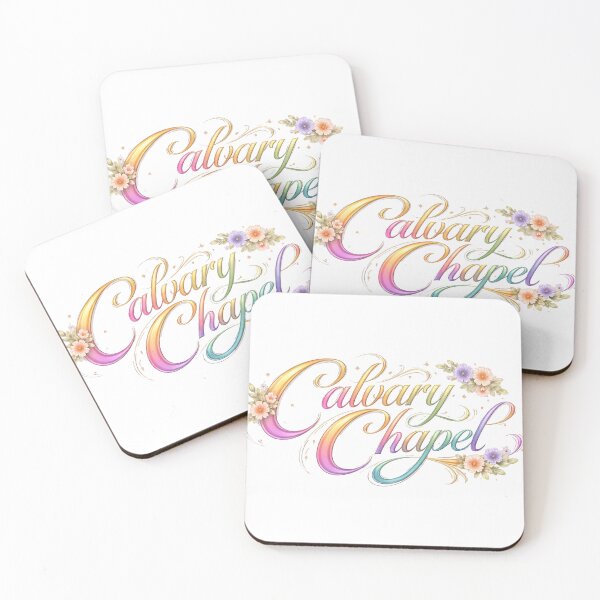 Item preview, Calvary Chapel | Elegant Floral Gradient Script designed and sold by Jen.Lou.