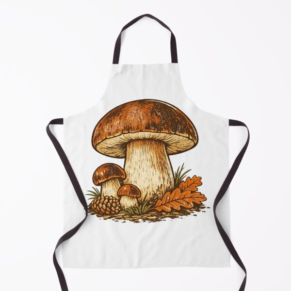 Item preview, Vintage Porcini Mushroom Botanical Illustration | Retro Forest Forager Nature T-Shirt & Sticker designed and sold by Baza-nowosci.