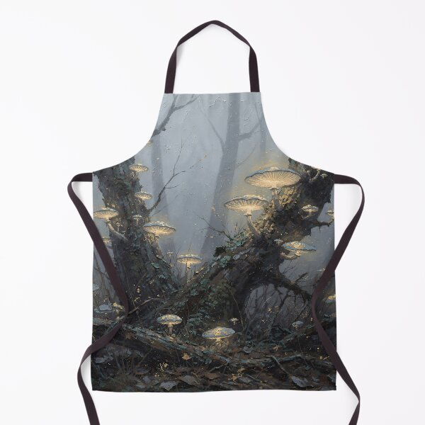 Item preview, Enchanted Cottagecore Glowing Mushroom Forest Mystical Woodland Nature Art designed and sold by cr6zym1nd.