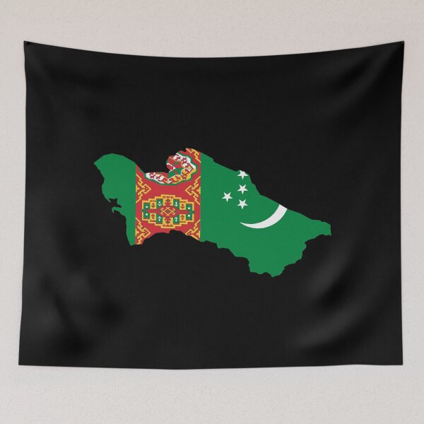 Item preview, Turkmenistan Shaped Flag TM designed and sold by shitpostee.