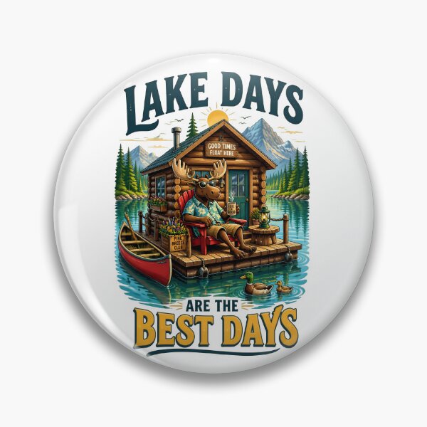 Item preview, Lake Days Moose Cabin Life designed and sold by Sovereign Supply Co..