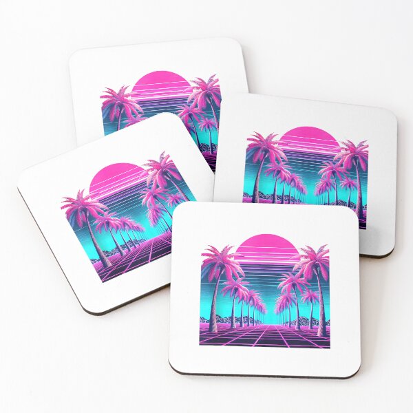 Item preview, Retro 80s Vaporwave Synthwave Palm Tree Sunset Aesthetic Tank Top designed and sold by Othinus.