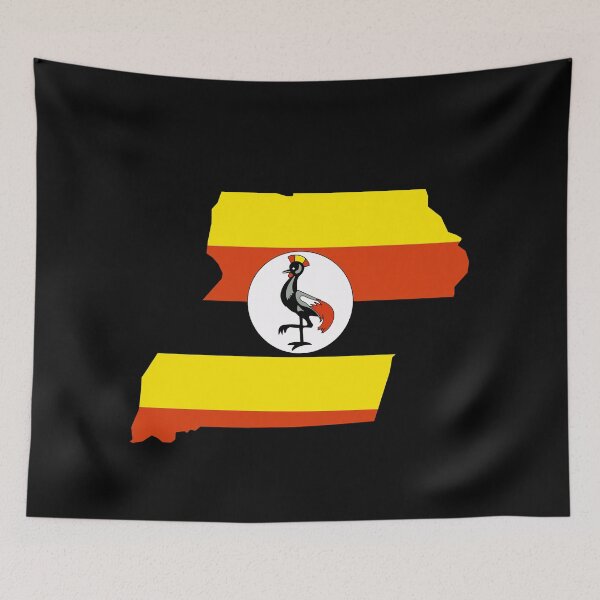 Item preview, Uganda Shaped Flag UG designed and sold by shitpostee.