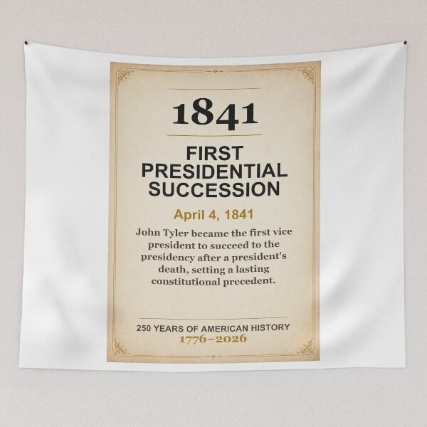 Aperçu de l'œuvre Amérique 250 | Première succession présidentielle | 1841 créée et vendue par ariksworld.