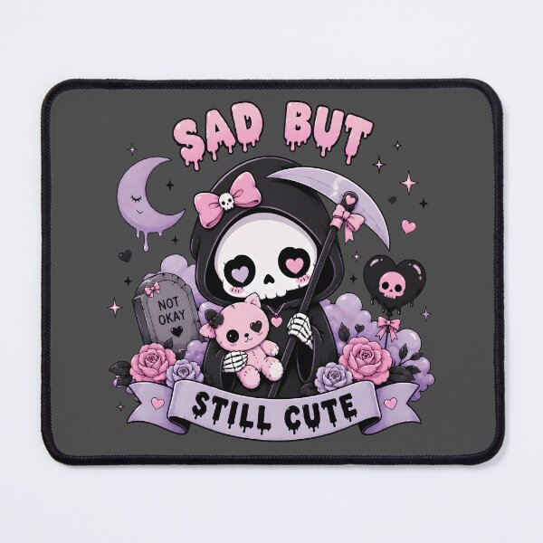Item preview, Sad But Still Cute – Kawaii Pastel Goth Ghost | Cute Gothic Aesthetic T-Shirt designed and sold by JMP-Designs EU.