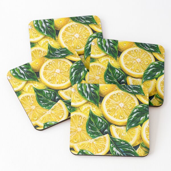 Item preview, Lemon Citrus Fruit Pattern Juicy Summer Print designed and sold by DjFreeq.