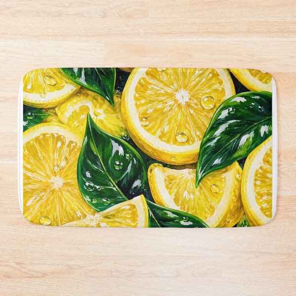 Item preview, Lemon Citrus Fruit Pattern Juicy Summer Print designed and sold by DjFreeq.