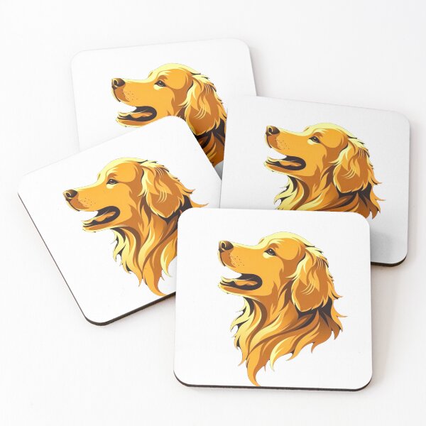 Item preview, Majestic Golden Retriever Golden Vector Art designed and sold by Antony004.