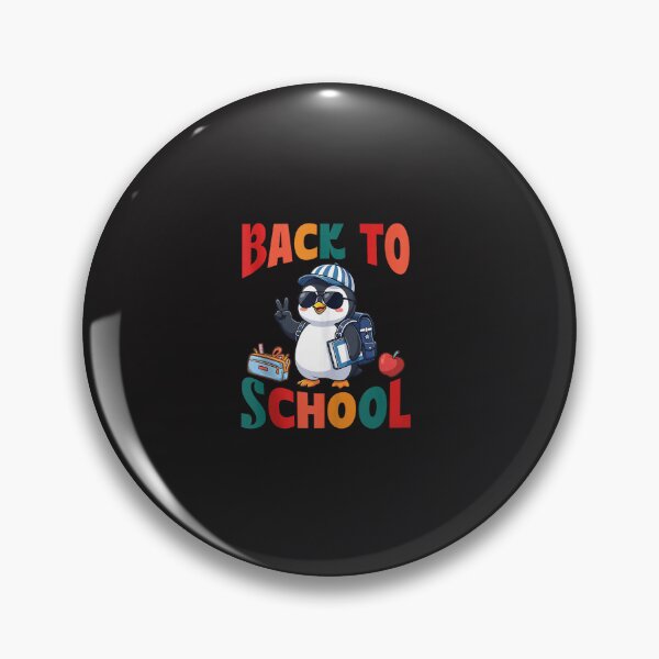 Item preview, Cute Penguin Back to School Student First Day Funny Retro Animal Design designed and sold by kiralynstration.