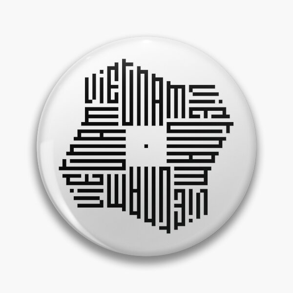 Item preview, VIETNAM | Black  | Modern Geometric Kufi Calligraphy | From Name to Art   designed and sold by FOR YOUR NAME.