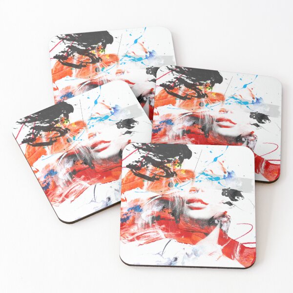 Item preview, Grungy paint splash portrait card designed and sold by ZebEddy.