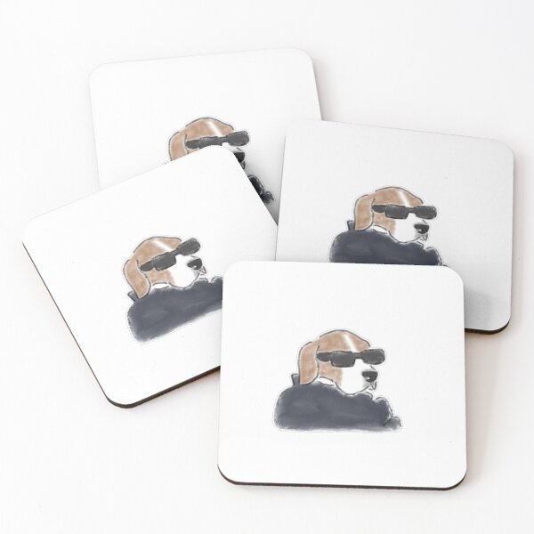 Item preview, Cool Beagle Dog Wearing Sunglasses designed and sold by raun.draw.