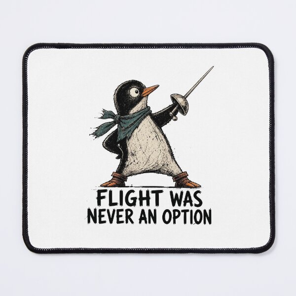Item preview, Flight Was Never An Option, Funny Penguin designed and sold by kennedy-brook.