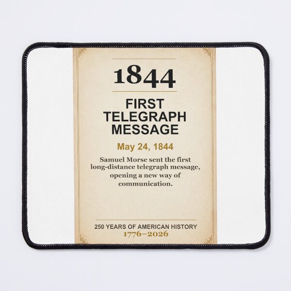 Item preview, America 250 | First Telegraph Message | 1844 designed and sold by ariksworld.