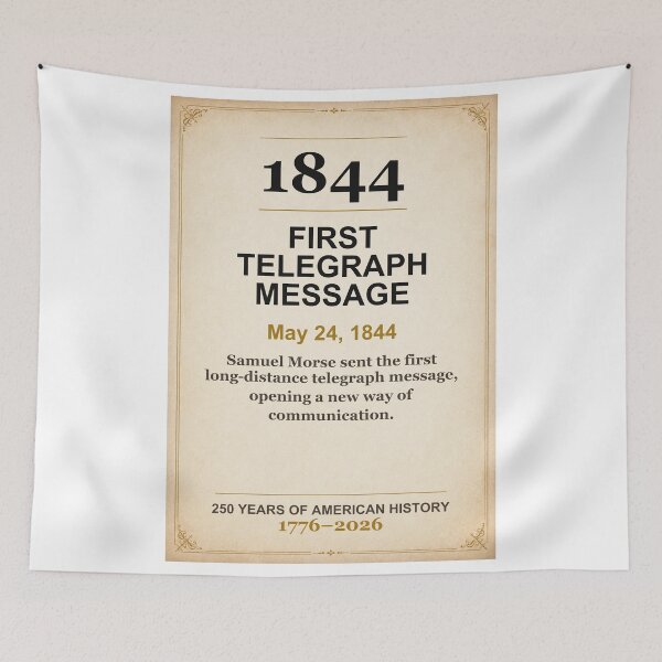 Item preview, America 250 | First Telegraph Message | 1844 designed and sold by ariksworld.