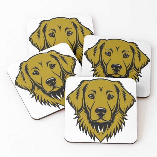 Item preview, Mascota con la cara de un majestuoso perro Golden Retriever designed and sold by Antony004.