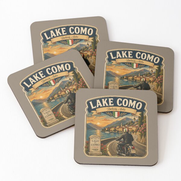 Item preview, Lake Como, Lago di Como Italy Motorcycle Sticker TShirt 01 designed and sold by OuterShellUK.