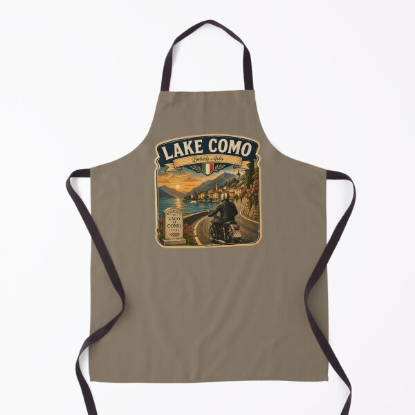 Item preview, Lake Como, Lago di Como Italy Motorcycle Sticker TShirt 01 designed and sold by OuterShellUK.