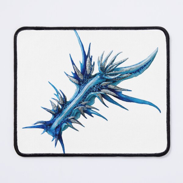 Item preview, Blue Dragon Sea Slug Delicate Watercolor Painting designed and sold by dragonwolfpack.
