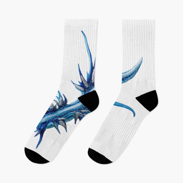 Item preview, Blue Dragon Sea Slug Delicate Watercolor Painting designed and sold by dragonwolfpack.