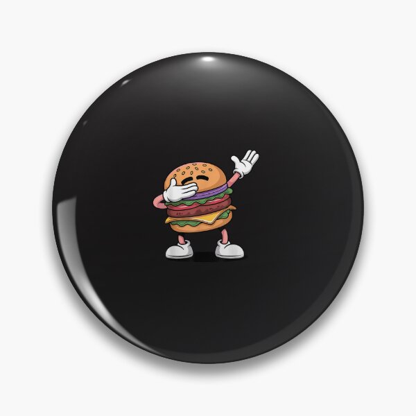 Item preview, Funny Dabbing Hamburger Cartoon Costume Cute Burger Food Lover Vintage Art designed and sold by kiralynstration.