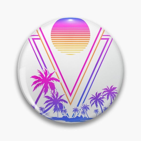 Item preview, Retro Synthwave Aesthetic 1980s Palm Trees 90s Vaporwave T-Shirt designed and sold by Voila-creative.
