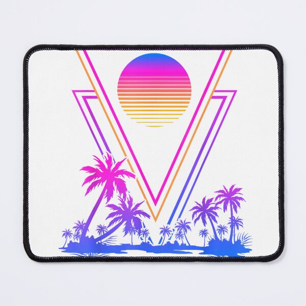 Item preview, Retro Synthwave Aesthetic 1980s Palm Trees 90s Vaporwave T-Shirt designed and sold by Voila-creative.