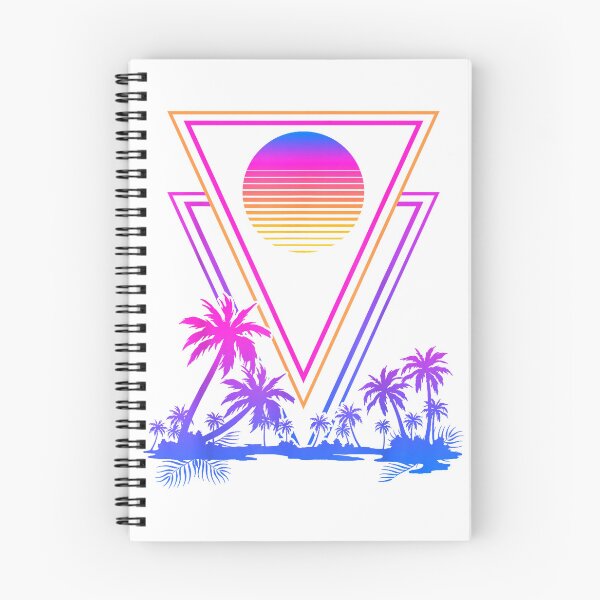 Item preview, Retro Synthwave Aesthetic 1980s Palm Trees 90s Vaporwave T-Shirt designed and sold by Voila-creative.