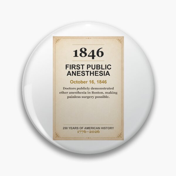 Item preview, America 250 | First Public Anesthesia | 1846 designed and sold by ariksworld.