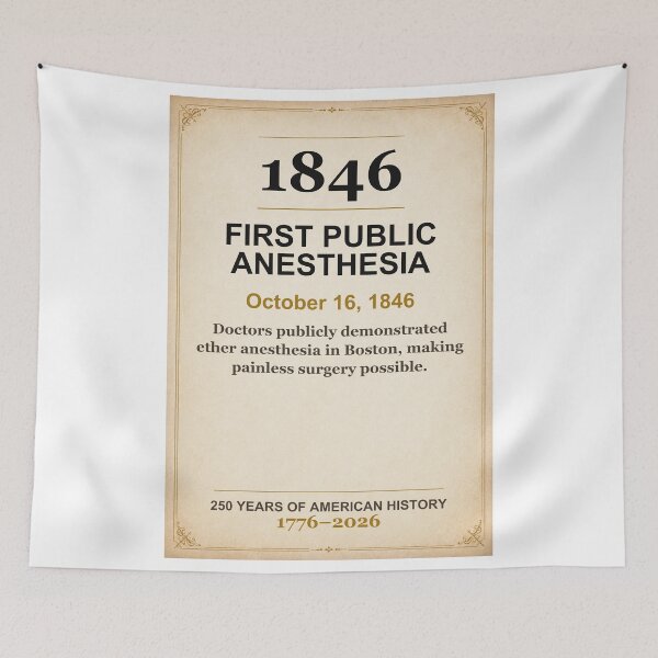 Item preview, America 250 | First Public Anesthesia | 1846 designed and sold by ariksworld.