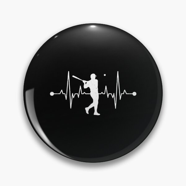 Item preview, Baseball Player Heartbeat EKG Sports Fan designed and sold by PopStars1993.