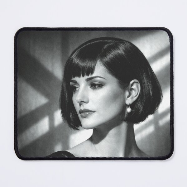 Item preview, Echo of Light – Film Noir Melancholy Portrait Wall Art designed and sold by Bela Ambrus.