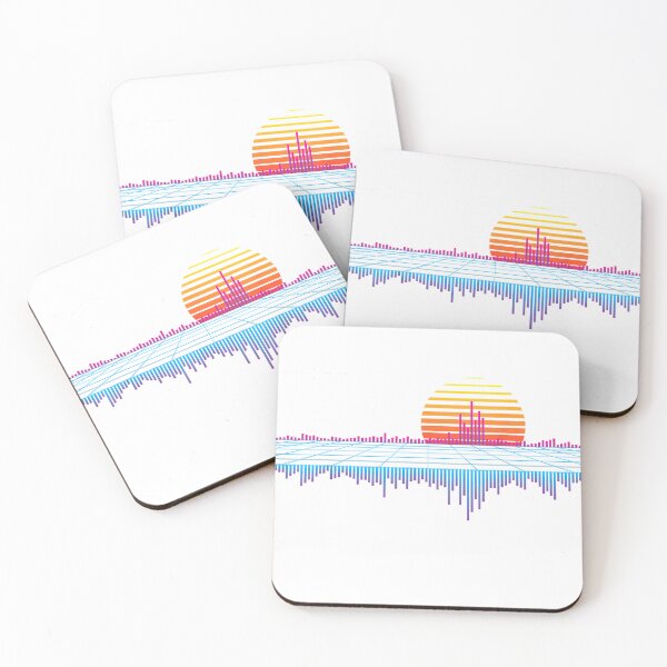 Item preview, Retrowave Synthwave Vaporwave Sunset Aesthetic T-Shirt designed and sold by DArtfulStudio.