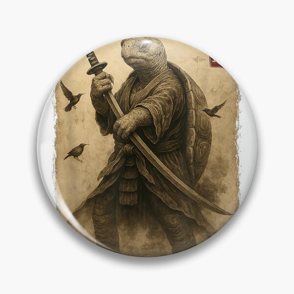 Item preview, Samurai Turtle Japanese Art Turtle Warrior Bushido Katana T-Shirt designed and sold by DArtfulStudio.