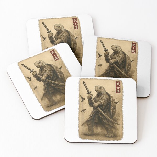 Item preview, Samurai Turtle Japanese Art Turtle Warrior Bushido Katana T-Shirt designed and sold by DArtfulStudio.
