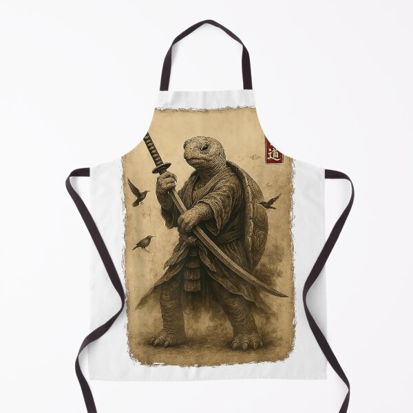 Item preview, Samurai Turtle Japanese Art Turtle Warrior Bushido Katana T-Shirt designed and sold by DArtfulStudio.