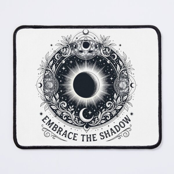 Item preview, Embrace the Shadow – Mystical Lunar Eclipse Art designed and sold by Dogandesighn.