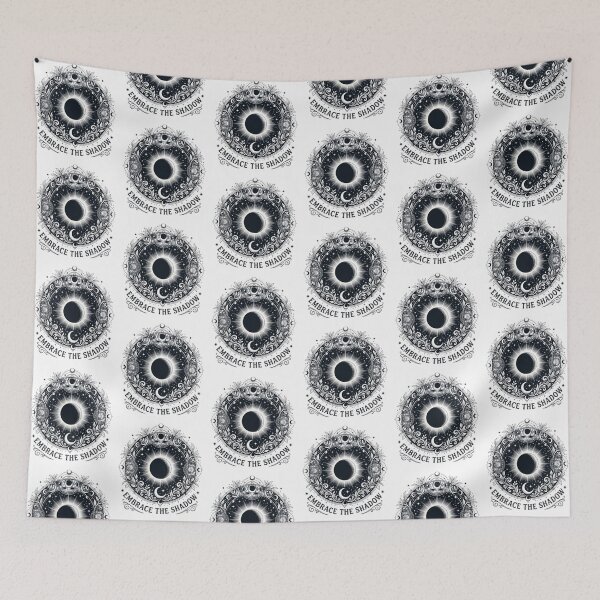 Item preview, Embrace the Shadow – Mystical Lunar Eclipse Art designed and sold by Dogandesighn.