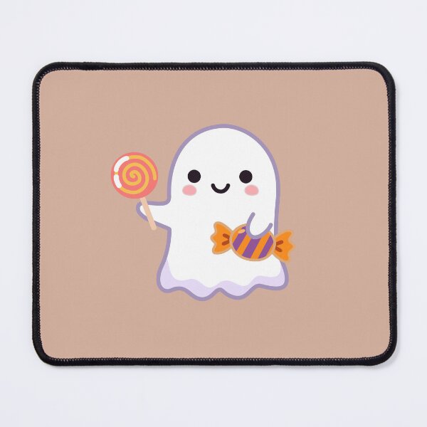 Item preview, Cute Kawaii Ghost with Halloween Candy | Sweet Friendly Ghost Cartoon Illustration designed and sold by romyca creation_22.