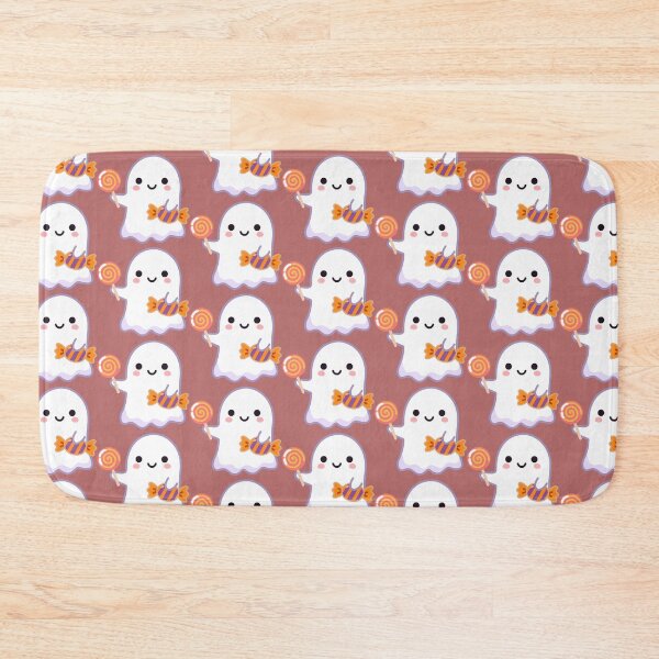 Item preview, Cute Kawaii Ghost with Halloween Candy | Sweet Friendly Ghost Cartoon Illustration designed and sold by romyca creation_22.