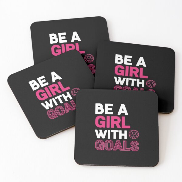 Item preview, Be A Girl With Goals Female Soccer Player Athlete Motivation designed and sold by PopStars1993.