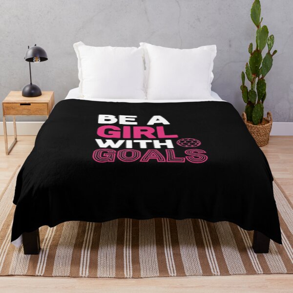Item preview, Be A Girl With Goals Female Soccer Player Athlete Motivation designed and sold by PopStars1993.