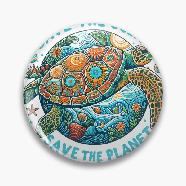 Item preview, Save The Ocean Save The Planet Cute Sea Turtle T-Shirt designed and sold by Othinus.