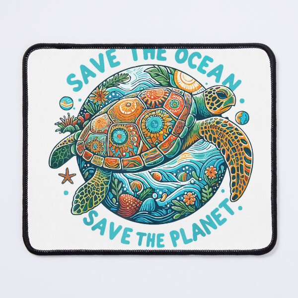 Item preview, Save The Ocean Save The Planet Cute Sea Turtle T-Shirt designed and sold by Othinus.