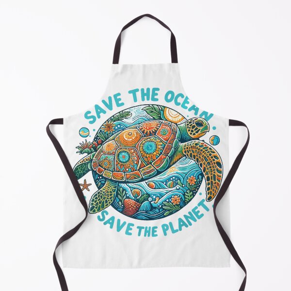 Item preview, Save The Ocean Save The Planet Cute Sea Turtle T-Shirt designed and sold by Othinus.