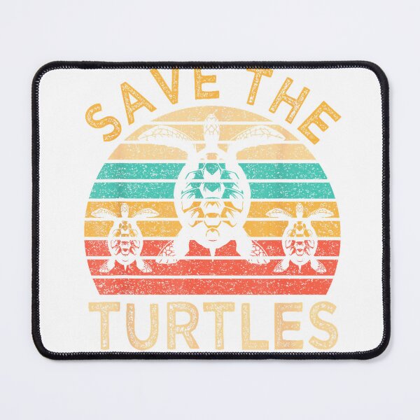 Item preview, Save The Turtles Animal Rights Retro Style Sea Turtle T-Shirt designed and sold by SavsMerch.